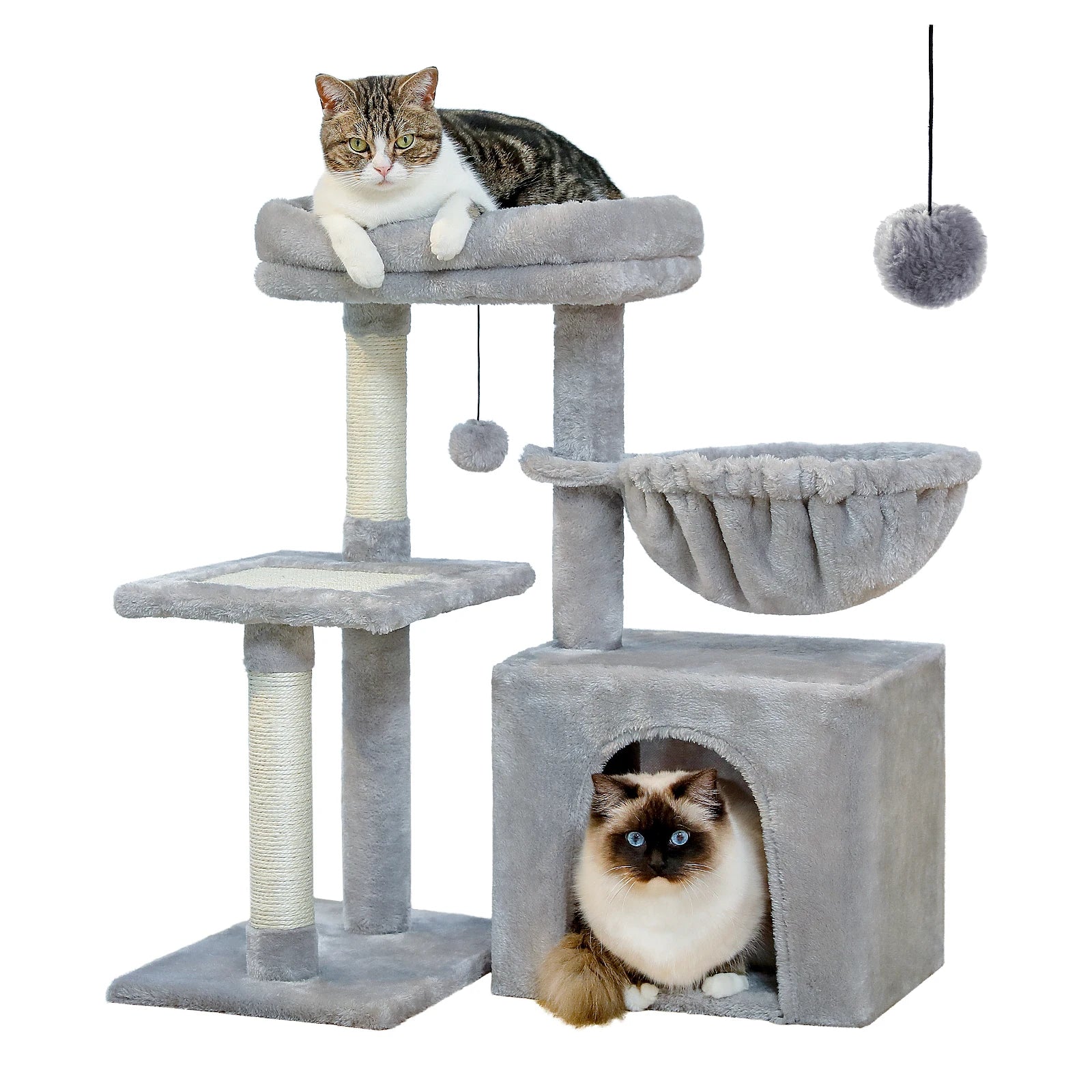 Small Cat Tree Tower with Scratching Post