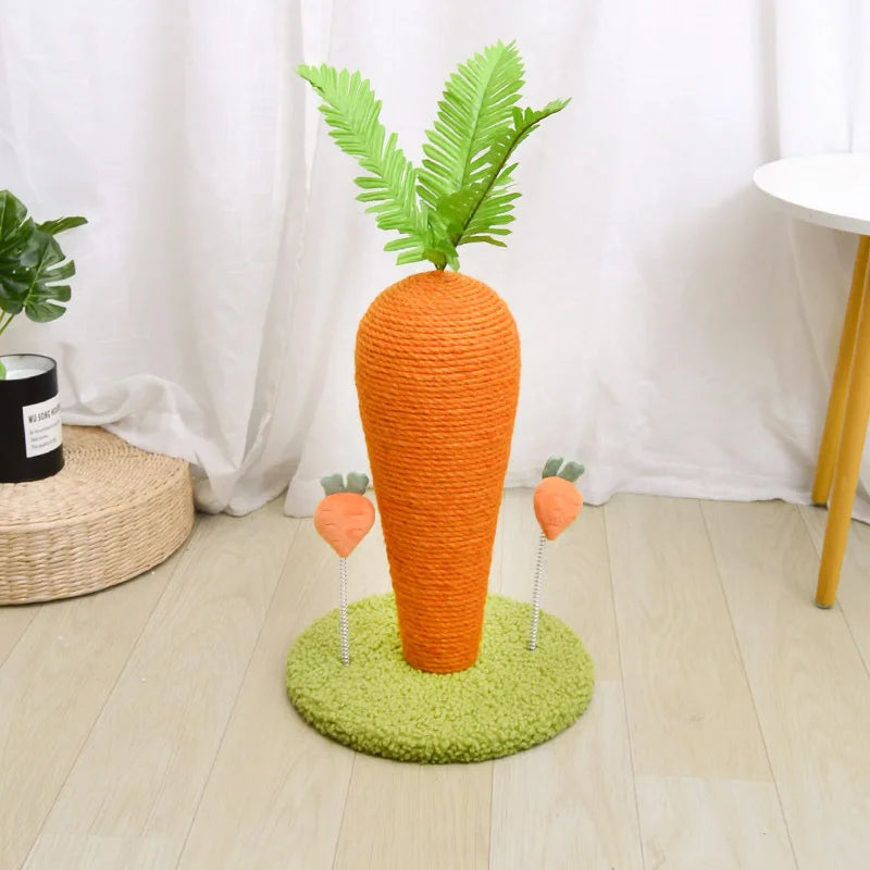 Cat Scratching Post Carrot