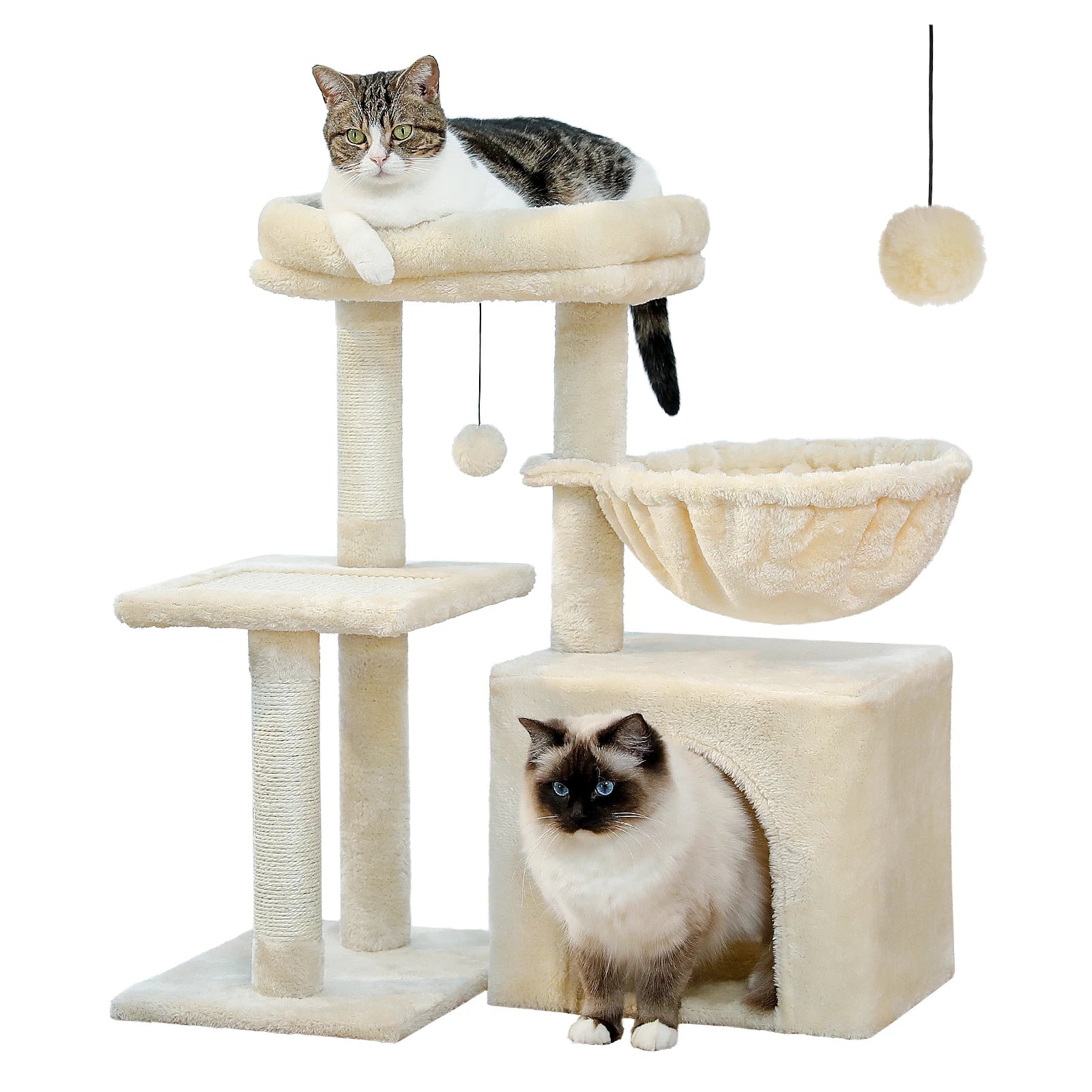 Small Cat Tree Tower with Scratching Post