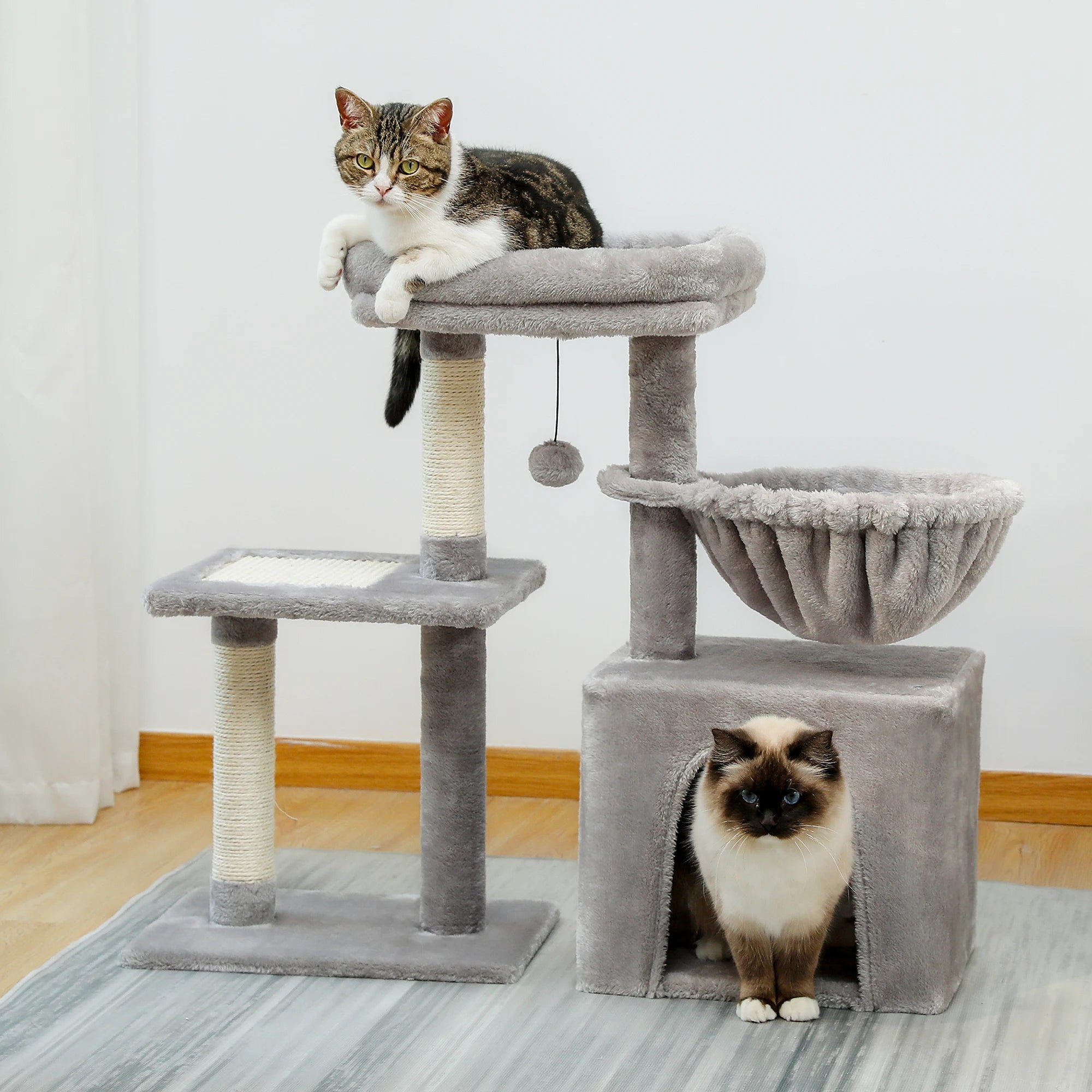 Small Cat Tree Tower with Scratching Post