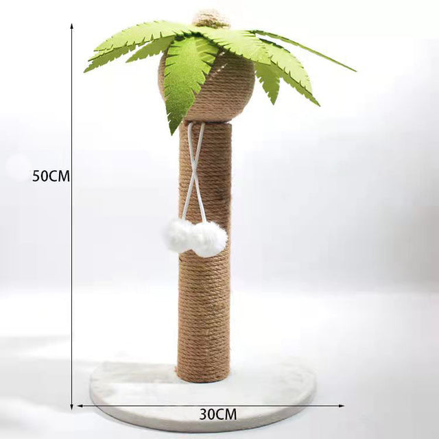 Cat Scratching Post for Kitten with Plush Ball Toy