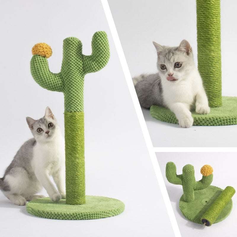 Cat Scratching Post for Kitten with Plush Ball Toy