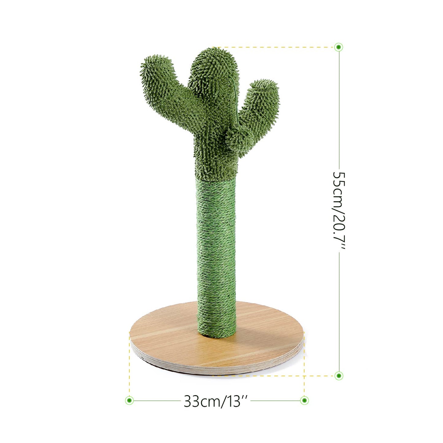 2 Size Cactus Style Cat Tree House Climbing Stratching Post