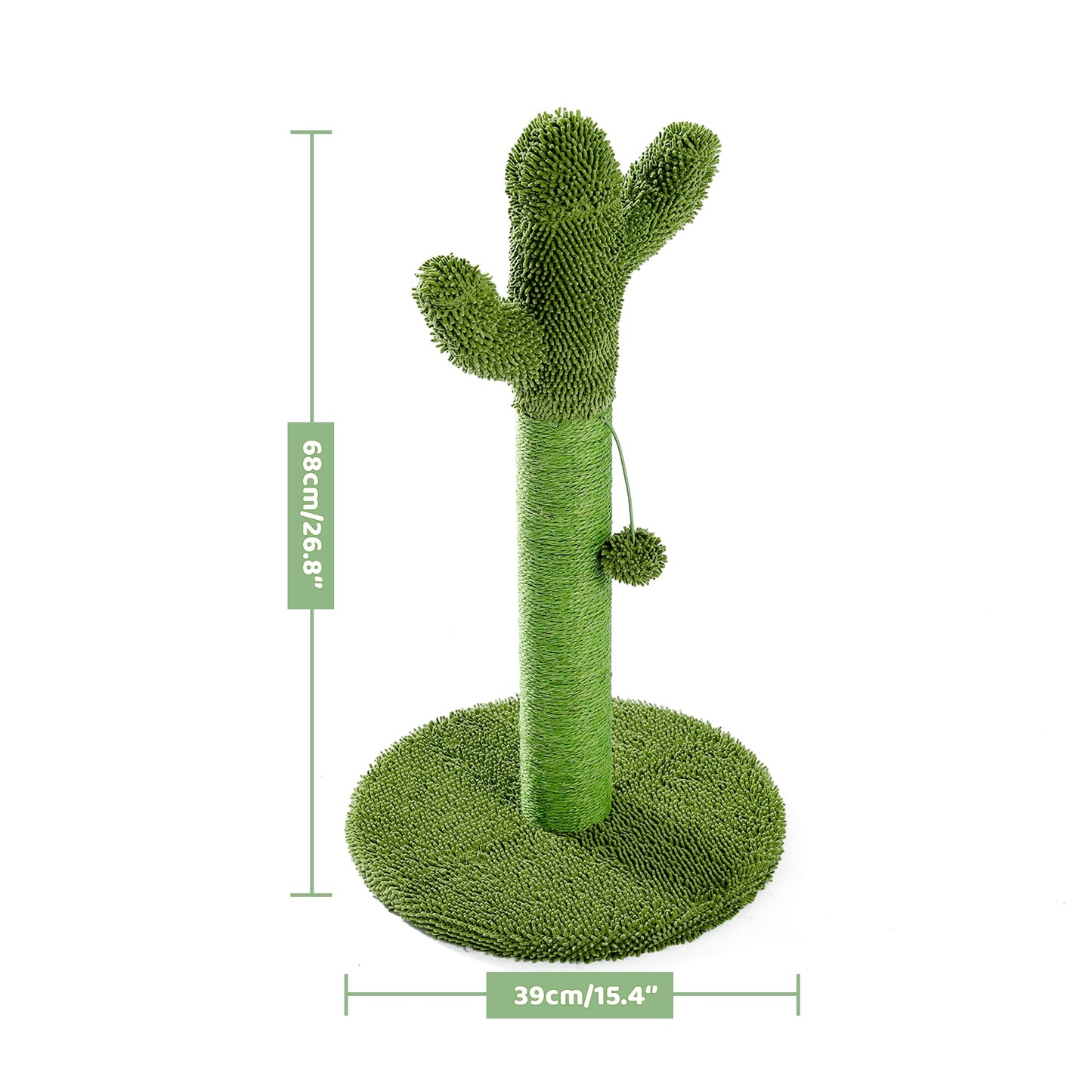 2 Size Cactus Style Cat Tree House Climbing Stratching Post