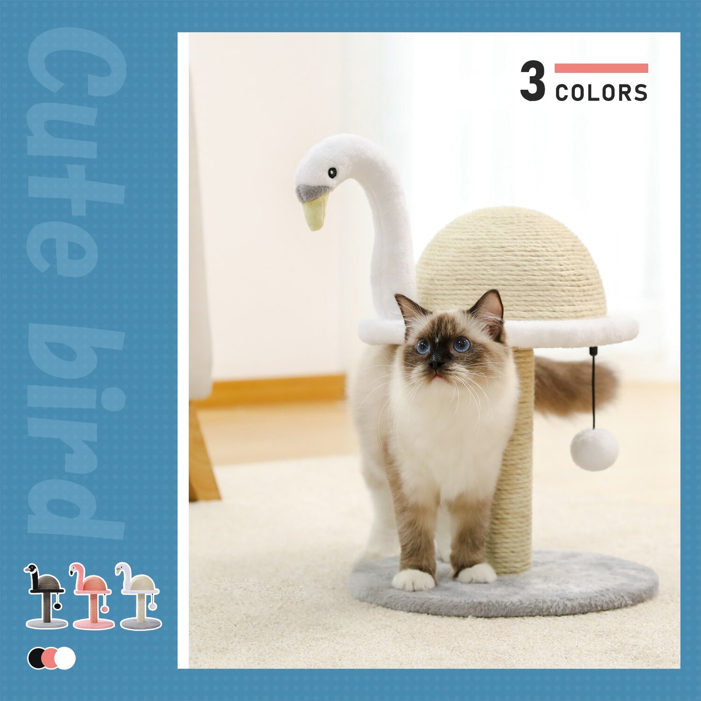 Flamingo/ Duck/ Swan shape Cat Scratching Post