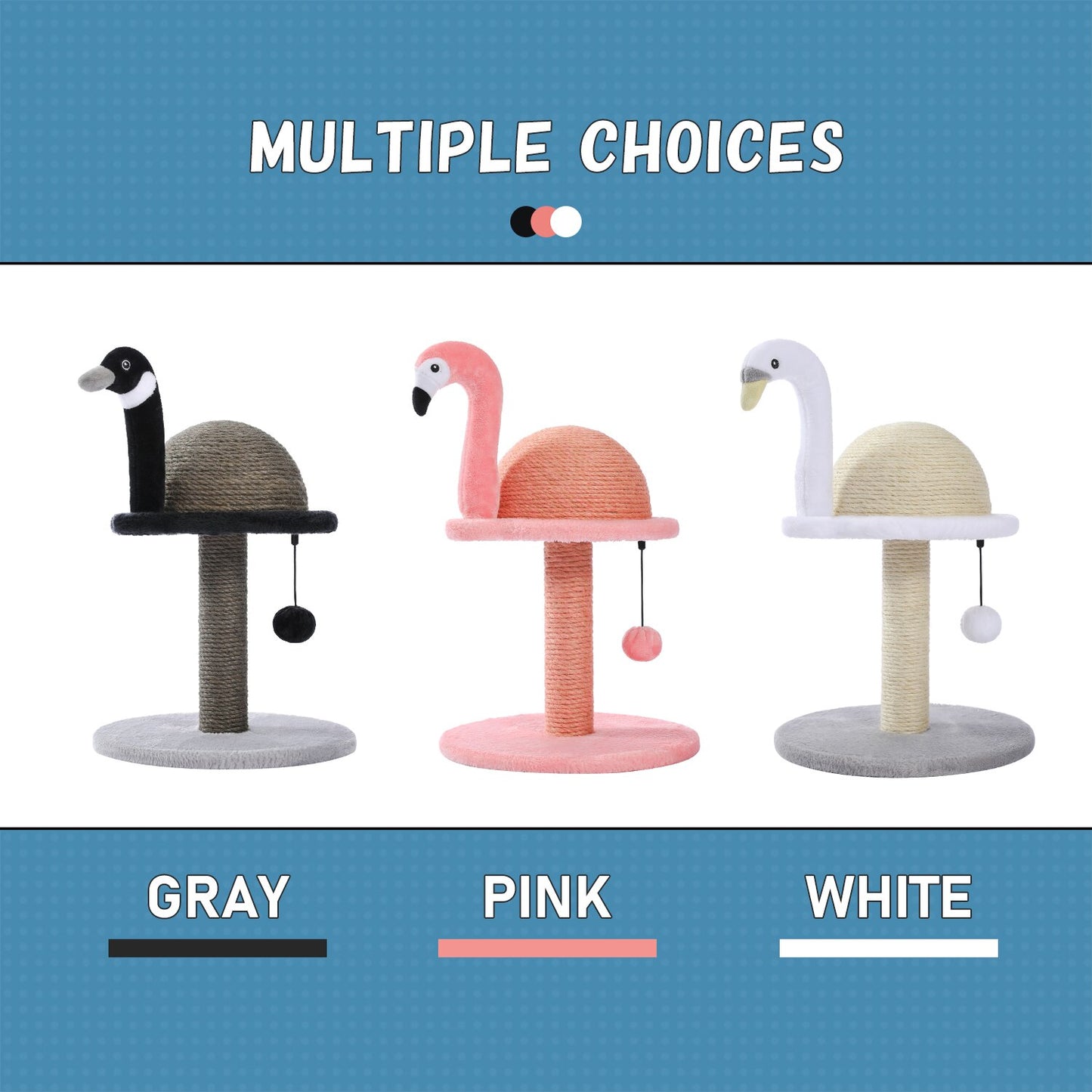 Flamingo/ Duck/ Swan shape Cat Scratching Post