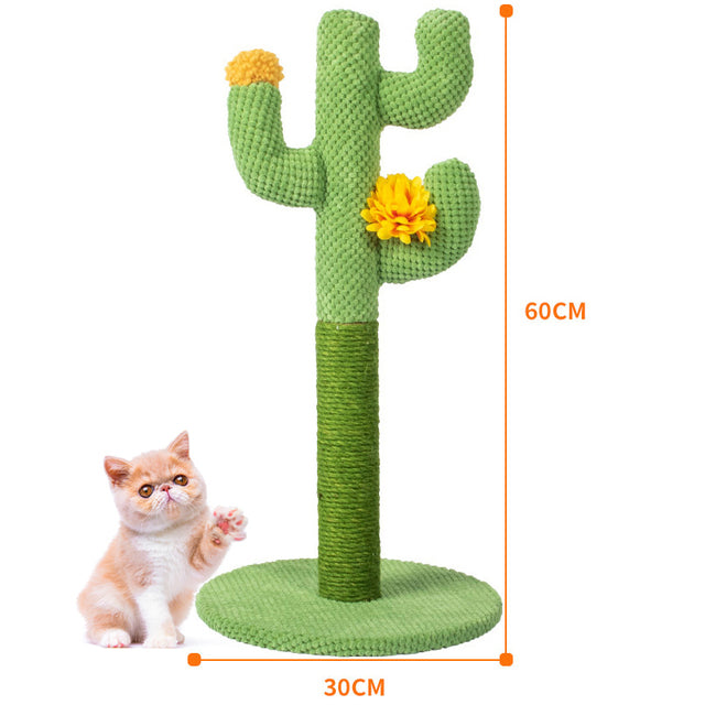 Cat Scratching Post for Kitten with Plush Ball Toy